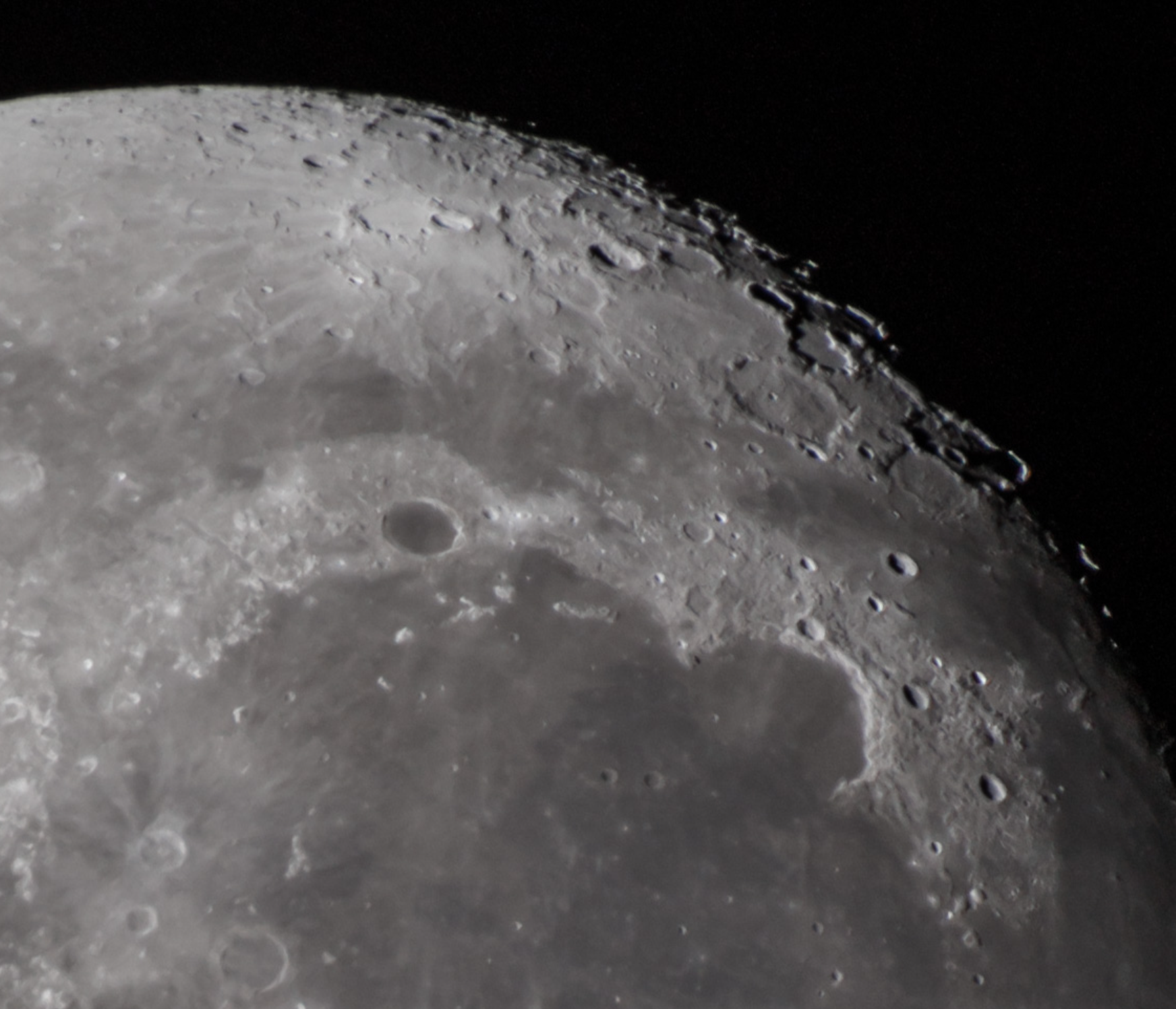 Detailed lunar surface