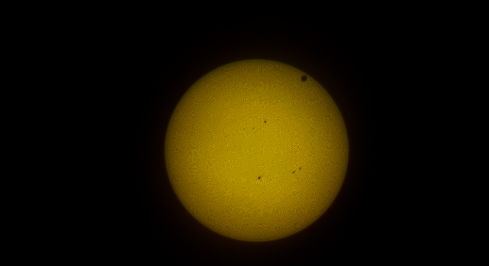 Venus crossing the Sun