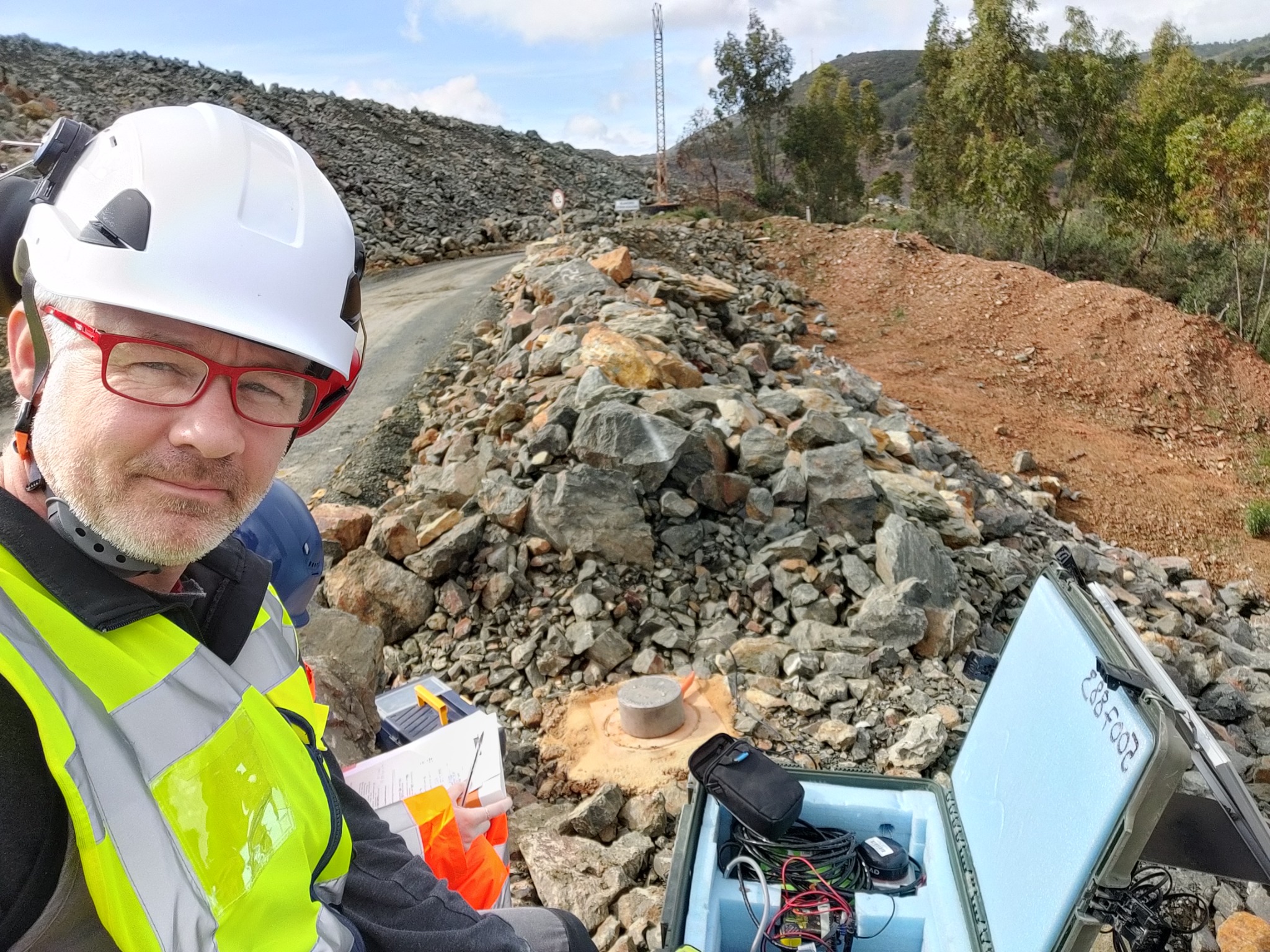 Field work at the Rio Tinto open-pit mine