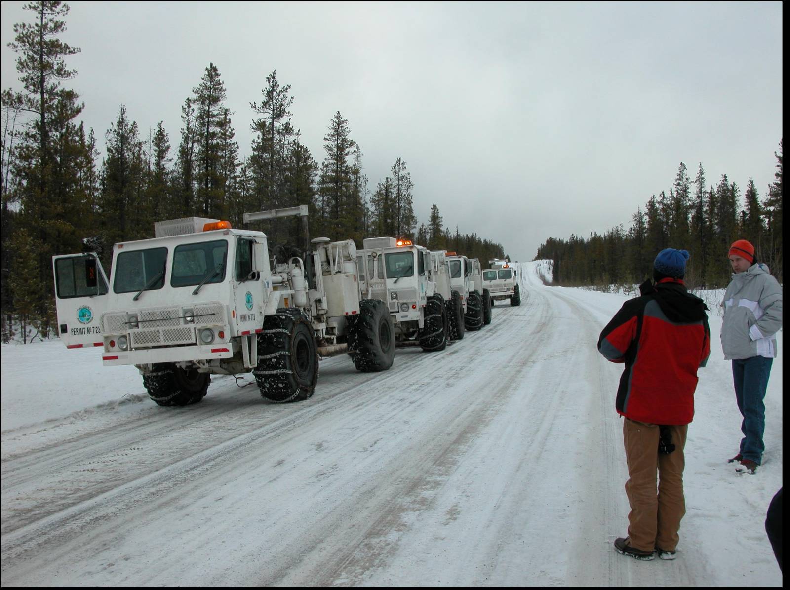 Land seismic field operations in Yukon, Canada
